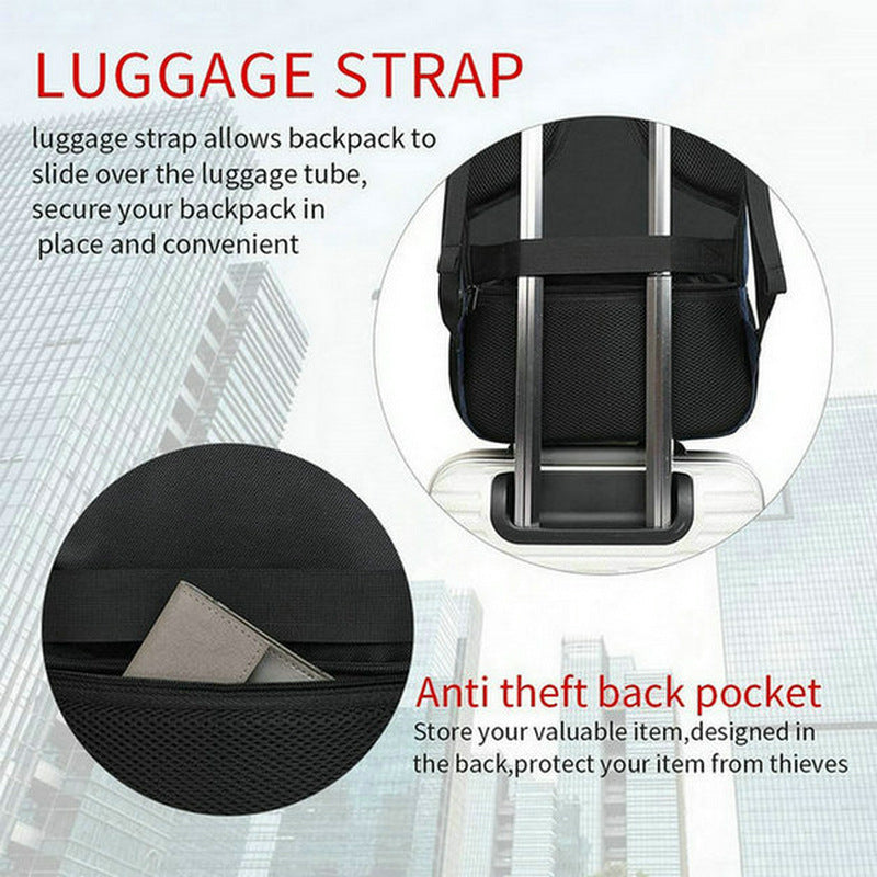 gray fanlosn large business laptop backpack,custom,back