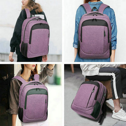 light purple fanlosn large business laptop backpack,custom,model display