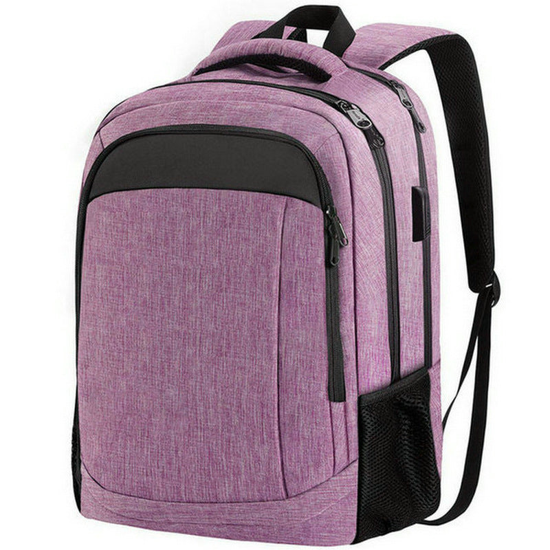 light purple fanlosn large business laptop backpack,custom,side