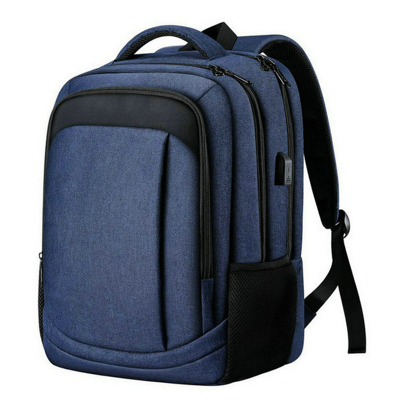 navy blue fanlosn large business laptop backpack,custom,side