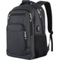 black fanlosn tsa business laptop backpack,front 02