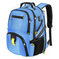sky blue polyester fanlosn business travel backpack,custom,front