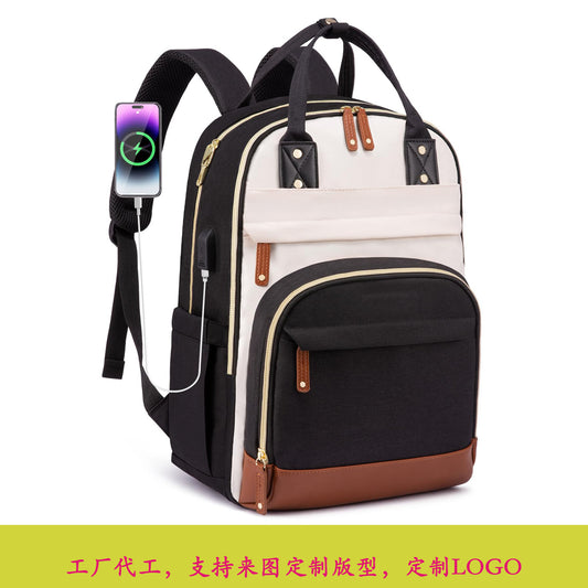 Custom Computer Backpack Travel Backpack Anti-Theft Package Waterproof Material USB Hot Customized