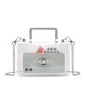 white pvc women clear crossbody bag,custom,front