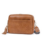 brown fanlosn pu leather crossbody bag women,custom,front