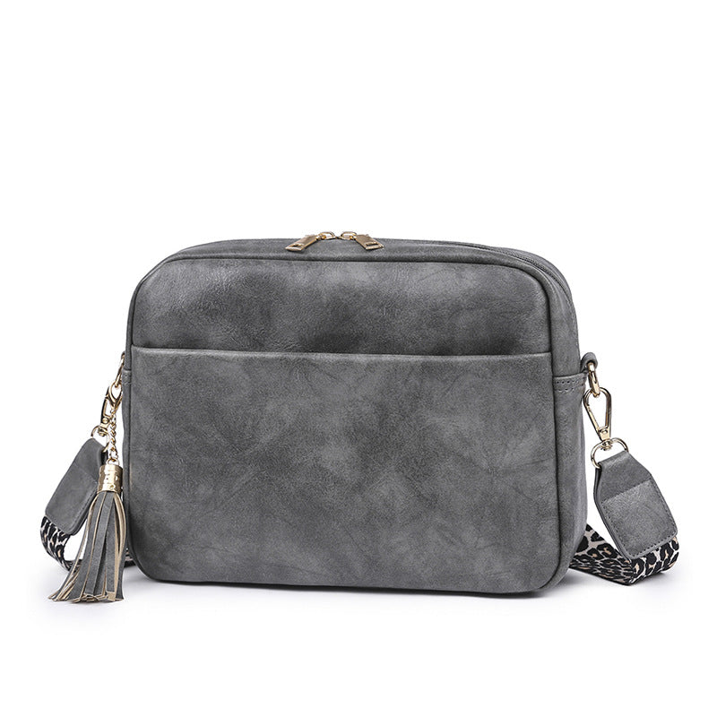 gray fanlosn pu leather crossbody bag women,custom,front