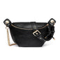 black fanlosn pu leather crossbody chest bag women,custom,front