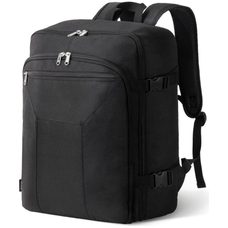 custom 26l travel laptop backpack front view with multi compartment design