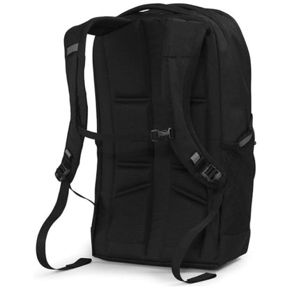 custom compact laptop backpack back view with bungee cord storage design