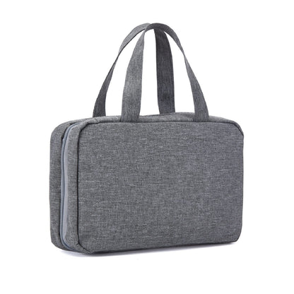 custom cosmetic bag available in gray colors