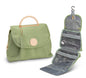 custom green hanging makeup bag available with oem and private label options
