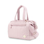 custom quilted diaper bag available in pink colors
