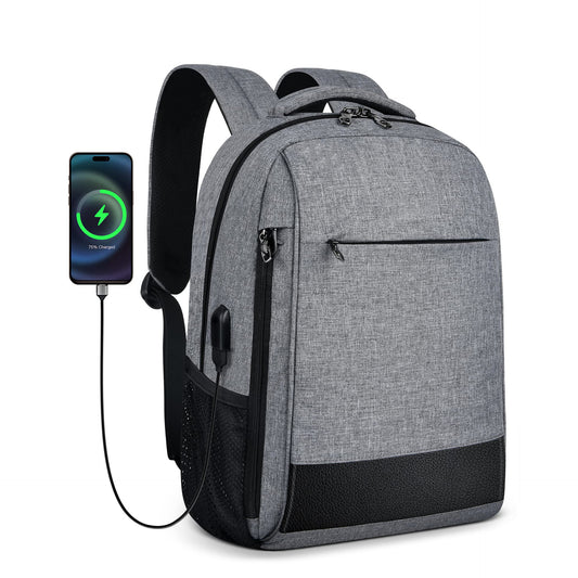 custom smart laptop backpack with usb charging port for business travel