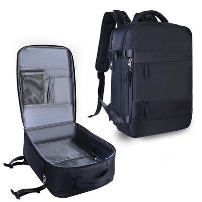 custom travel laptop backpack black with large capacity design