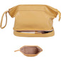 custom double layer waterproof makeup bag with brush holder