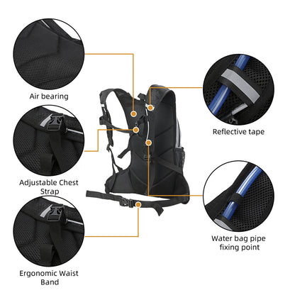 black fanlosn reflective cycling backpack,custom,detail 03