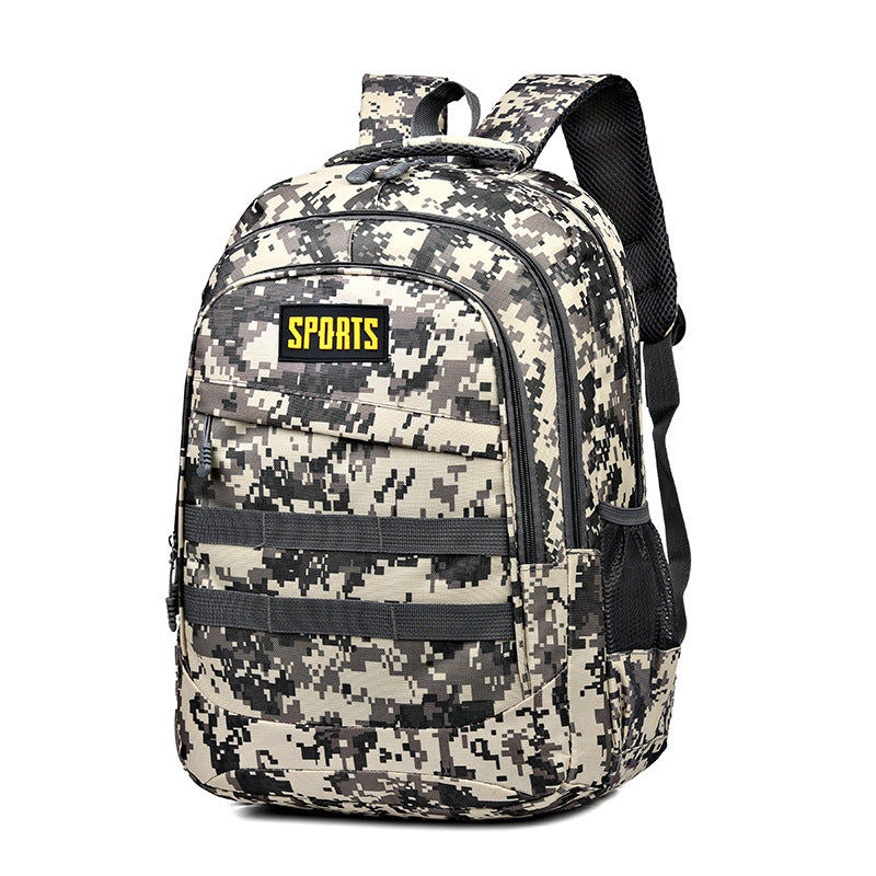 Customized New Product Outdoor Backpack Casual Fashion Men's Backpack Large Capacity Middle School Student Schoolbag Camouflage Travel Bag