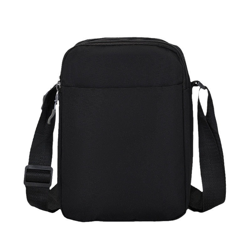 Customizable Messenger Bag Men's New Solid Color Casual Simple and Popular Shoulder Bag Texture Lightweight Comfortable out Commuter Bag