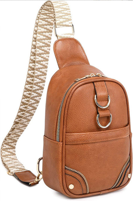 Customizable Fashion Soft Leather Chest Bag Crossbody Bag New Fashion Korean Women Bag