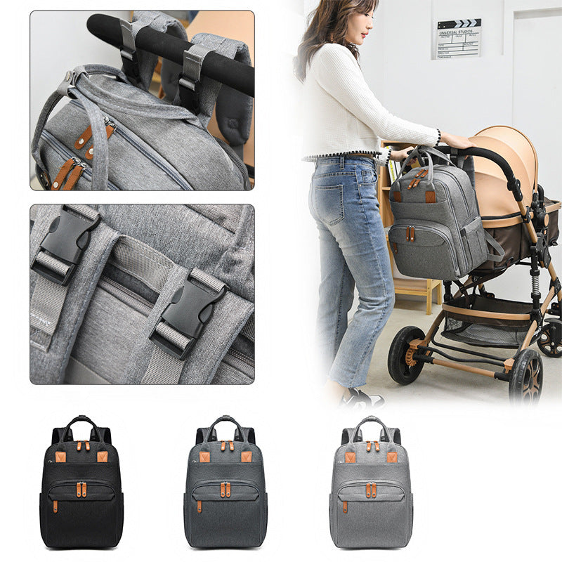diaper backpack with 12 organized storage compartments