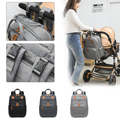 diaper backpack with 12 organized storage compartments