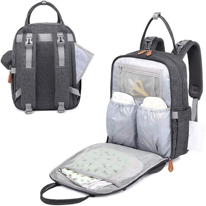 diaper bag with changing station and waterproof changing mat