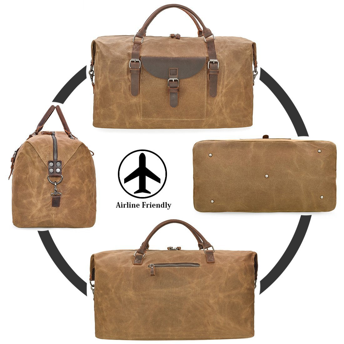 brown men canvas duffel bag,custom,display