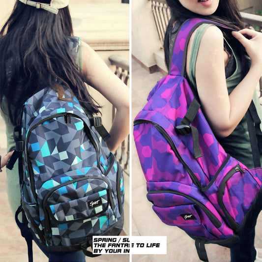 Custom Backpack Women's Korean-Style High School High School Student Schoolbag Men's Large Capacity Waterproof Computer Travel Backpack Factory Direct Sales