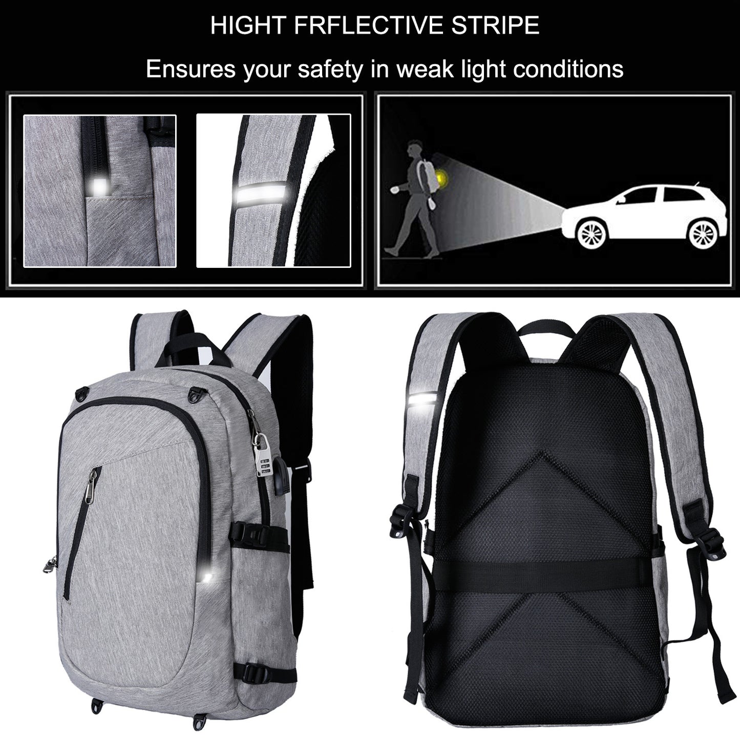 Gift Trend Business Computer Backpack Usb Charging Multifunctional Anti-Theft Backpack Outdoor Travel Customized Bag