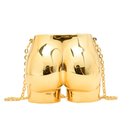gold fanlosn acrylic evening bag women,custom,front