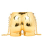 gold fanlosn acrylic evening bag women,custom,front