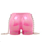pink fanlosn acrylic evening bag women,custom,front