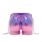 purple fanlosn acrylic evening bag women,custom,front