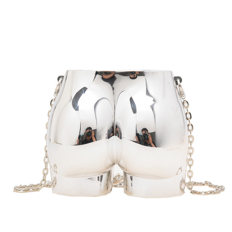 silver fanlosn acrylic evening bag women,custom,front