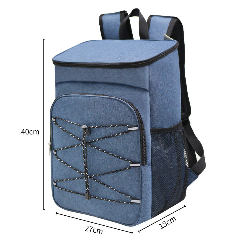 Customizable Outdoor Fresh Ice Pack Large Capacity Insulated Backpack Leak-Proof Shoulder Picnic Bag