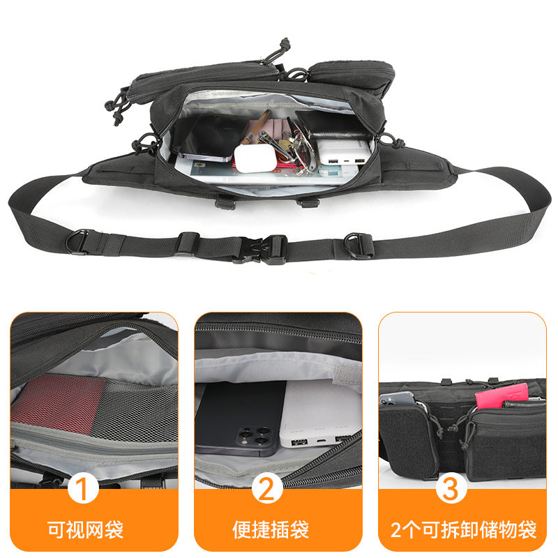 Factory Customized European and American Style Tactical Waist Pack Storage Mobile Phone Wallet Outdoor Riding Waist Bag