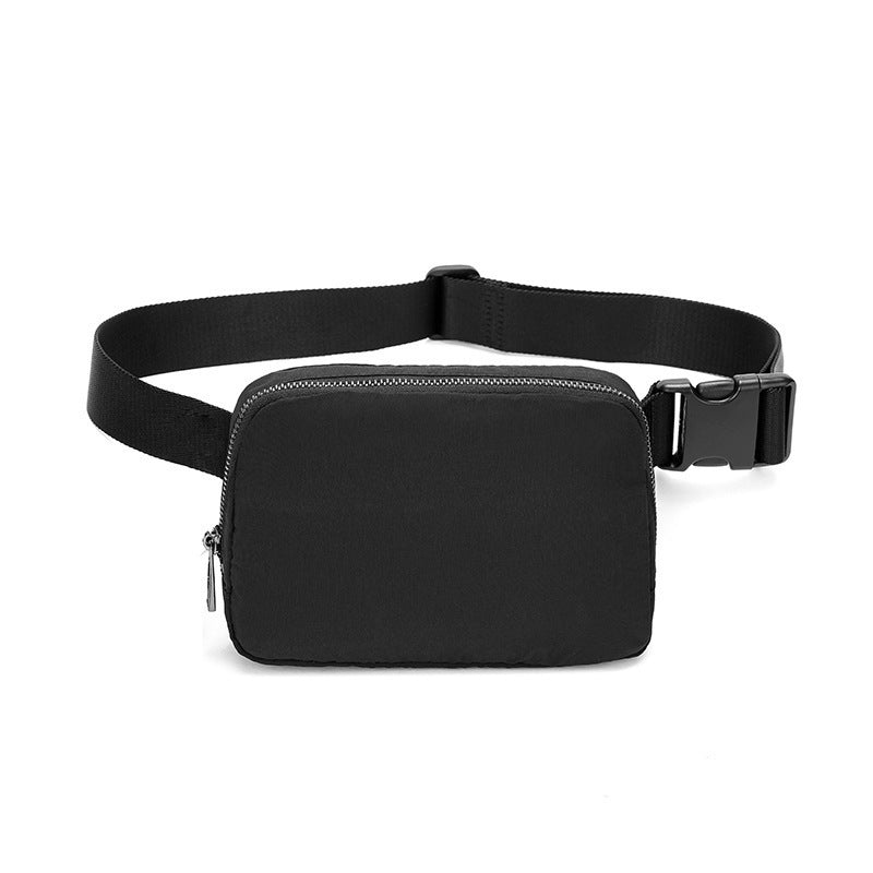 black nylon fashion waist bag,custom,front