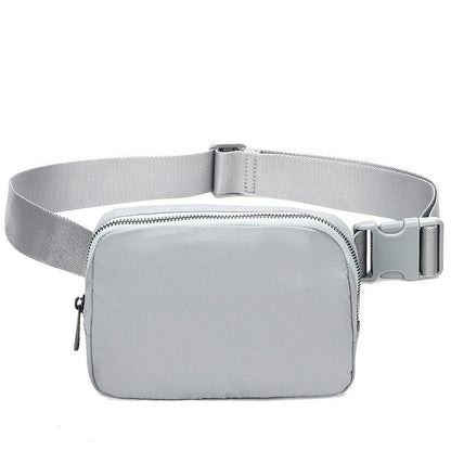 gray nylon fashion waist bag,custom,front