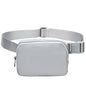 gray nylon fashion waist bag,custom,front