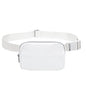 white nylon fashion waist bag,custom,front
