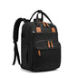black oxford fanlosn foldable baby bed diaper bag,custom,front