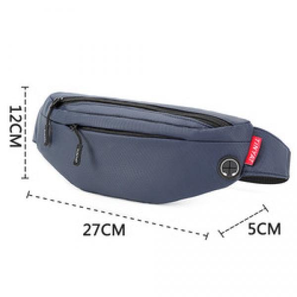blue fanlosn nylon funny bag,unisex,dimensions