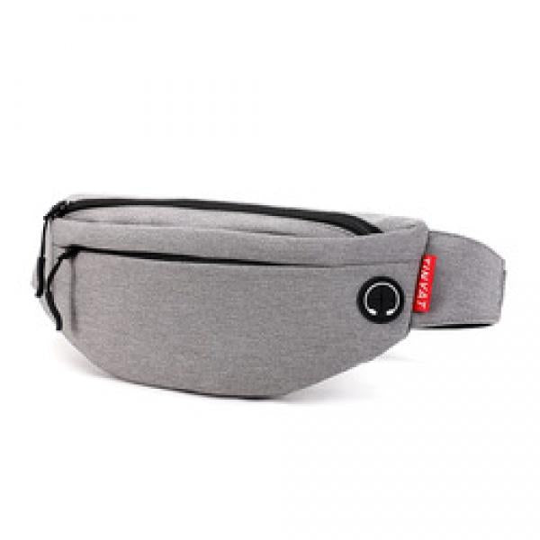 gray fanlosn nylon funny bag,unisex,front