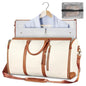 creamy white pu leather large garment bag,custom,front