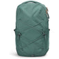 green urban commuter backpack with multi compartment storage