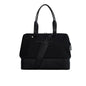 black nylon dry wet separation women gym bag,custom,front