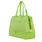 light green nylon dry wet separation women gym bag,custom,front