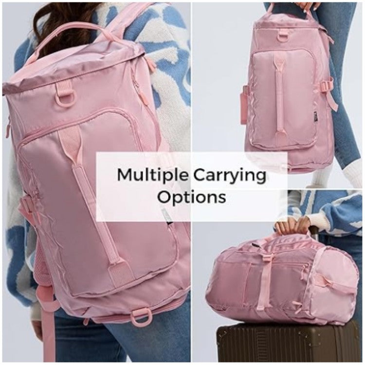 pink waterproof fanlosn women gym bag,custom,lifestyle