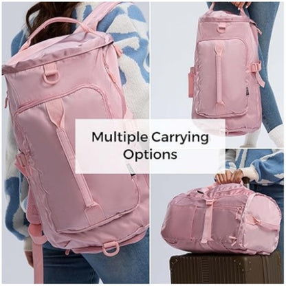 pink waterproof fanlosn women gym bag,custom,lifestyle
