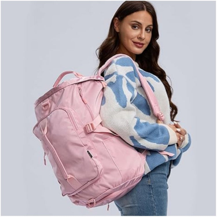 pink waterproof fanlosn women gym bag,custom,model display